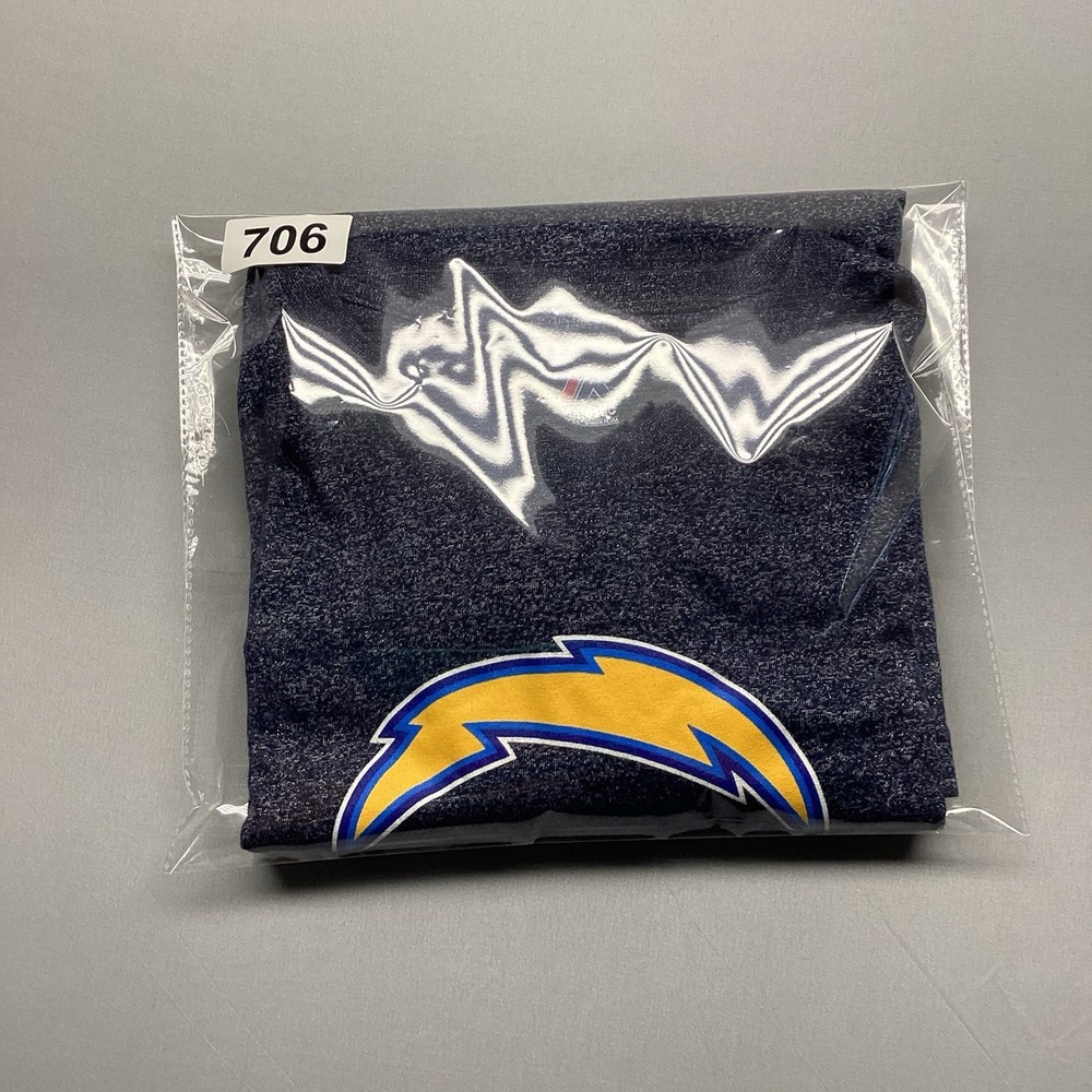 San Diego Chargers T Shirt Extra Large XL Majestic Throwback Football Navy Blue - Picture 7 of 7